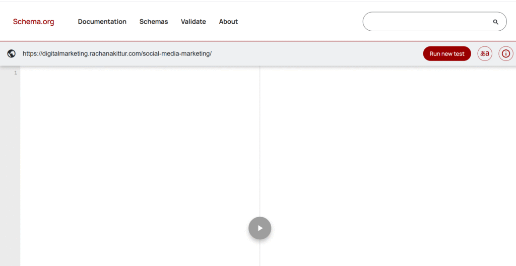 schema validator to run test